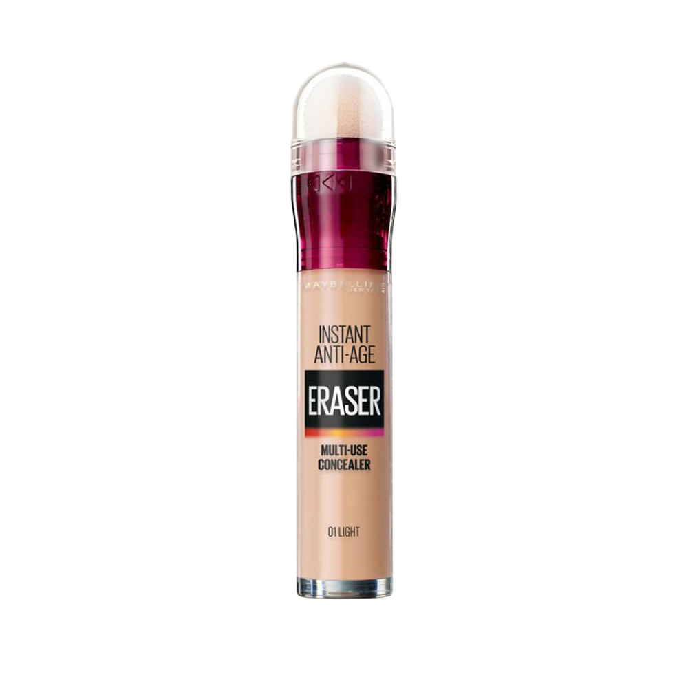 Maybelline Instant Anti Age Eraser Correcting – Under-Eye Concealer Pen for Women, 1, Light, 6.8 ml