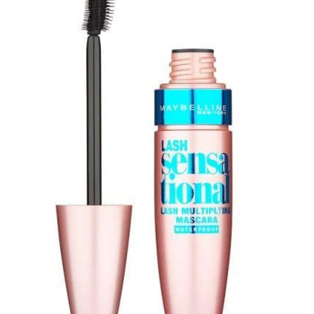 Maybelline Lash Sensational Waterproof Volumizing – Mascara for Women, Black, 9.5 ml