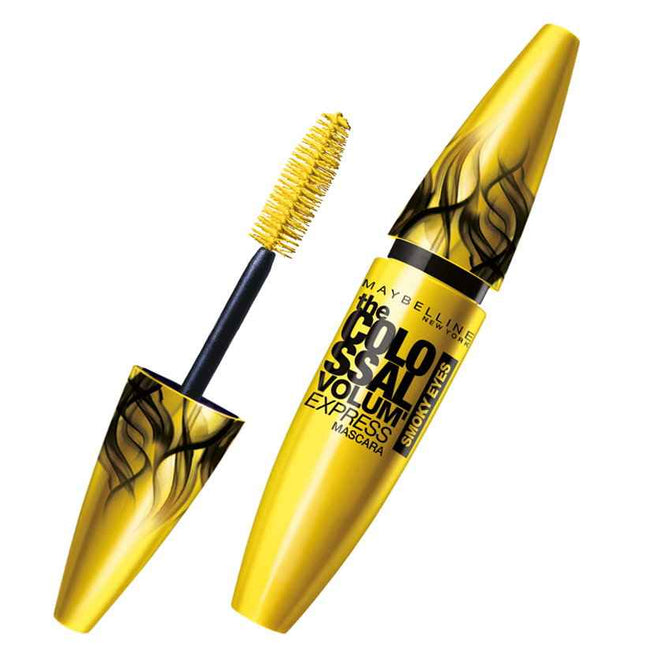 Maybelline The Colossal Volume Express Collagen Matte Finish – Mascara for Women, Smoky Eyes Black, 10.7 ml