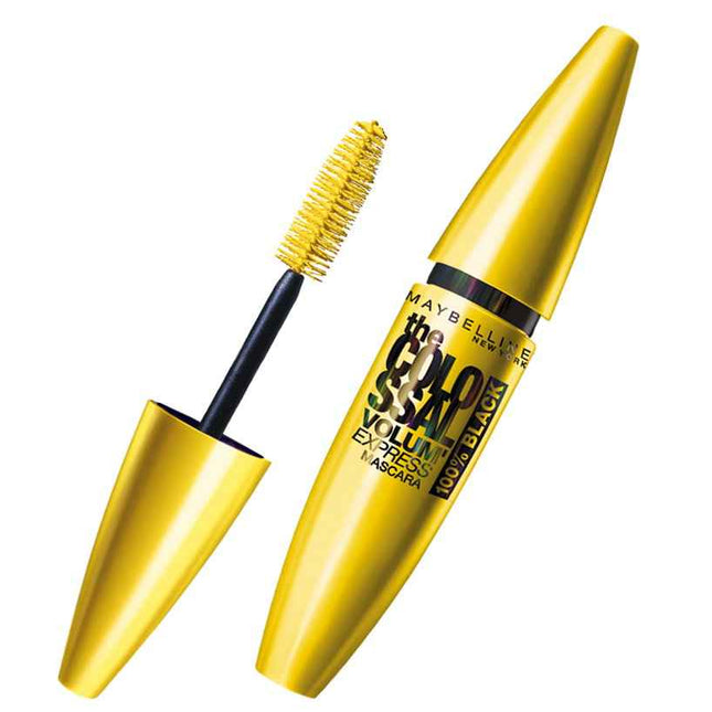 Maybelline The Colossal Volume Express Collagen Volum – Mascara for Women, 100% Black, 10.7 ml
