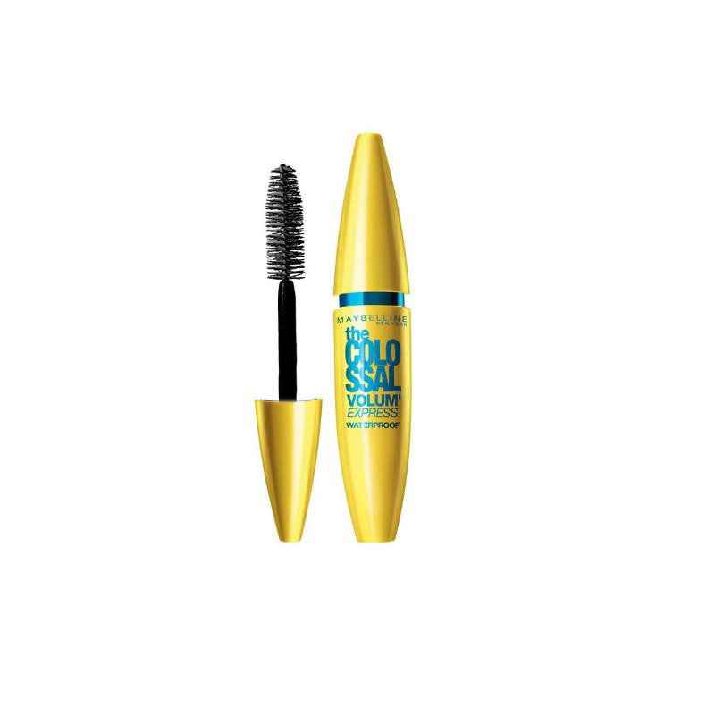 Maybelline The Colossal Volume Express Collagen Waterproof Volum – Mascara for Women, Glam Black, 10 ml