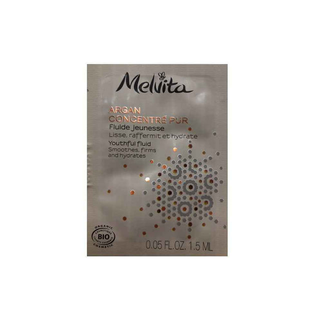 Melvita Argan Concentre Pur Argan Oil & Argan Pulp Extract Smoothes/Firms & Hydrates Day – Fluid for Women, For Face, 1.5 ml Sample