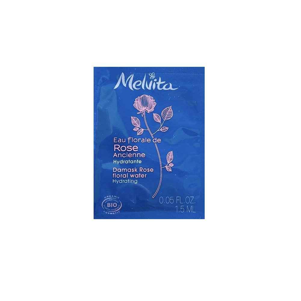 Melvita Damask Rose Organic Hydrating – Floral Water for Women, For Face & Neck, 1.5 ml Sample
