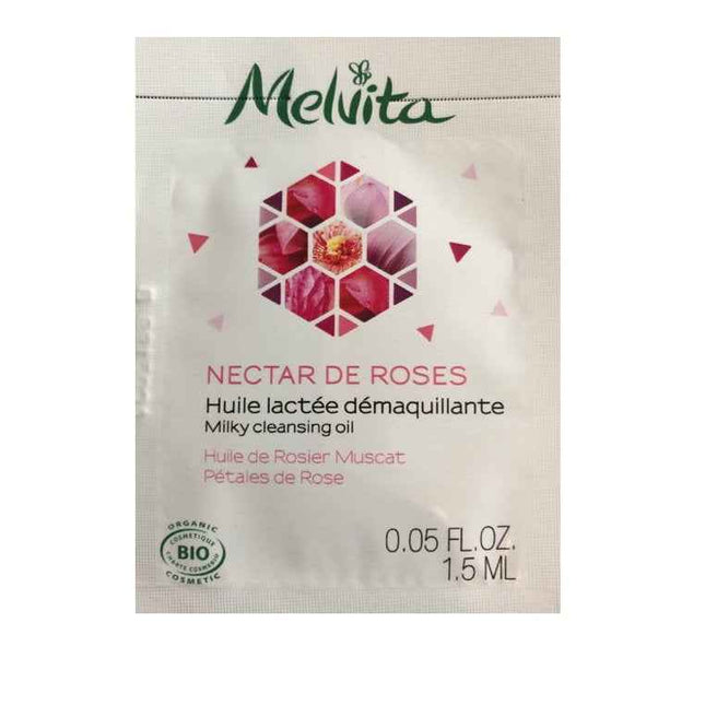 Melvita Nectar de Roses Organic – Cleansing Oil for Women, For Face, 1.5 ml Sample