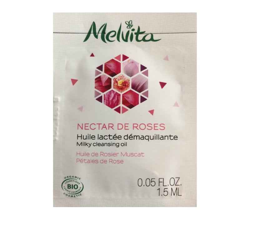 Melvita Nectar de Roses Organic – Cleansing Oil for Women, For Face, 1.5 ml Sample