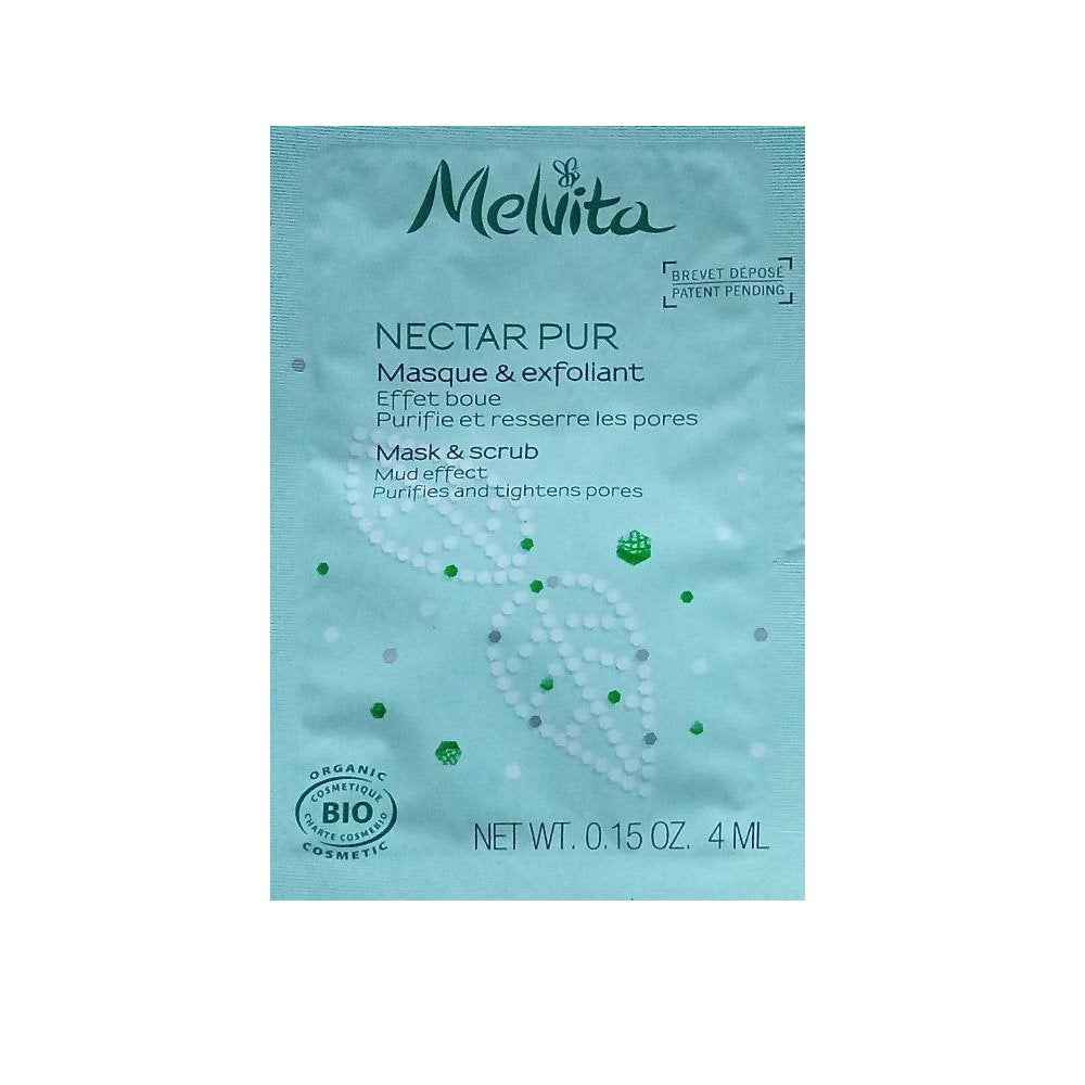 Melvita Nectar Pur Organic Pore-Tight – Scrub Mask for Women, For Face, 4 ml Sample