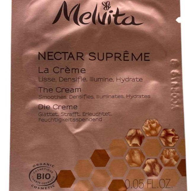 Melvita Nectar Supreme Organic Smoothing Densifying & Illuminating – Cream for Women, For Face, 1.5 ml Sample