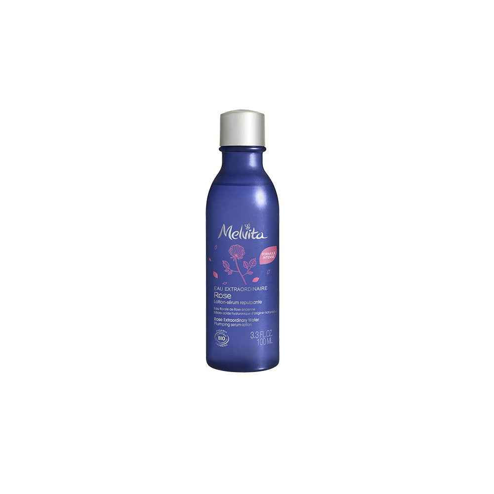 Melvita Extraordinary Water Organic Plumping Rose – Lotion-Serum for Women, For Face & Neck, 100 ml Tester