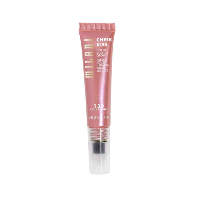 Milani Cheek Kiss Blush + Glow Illuminating – Liquid Blush for Women, 130, Dolce Pink, 10 ml