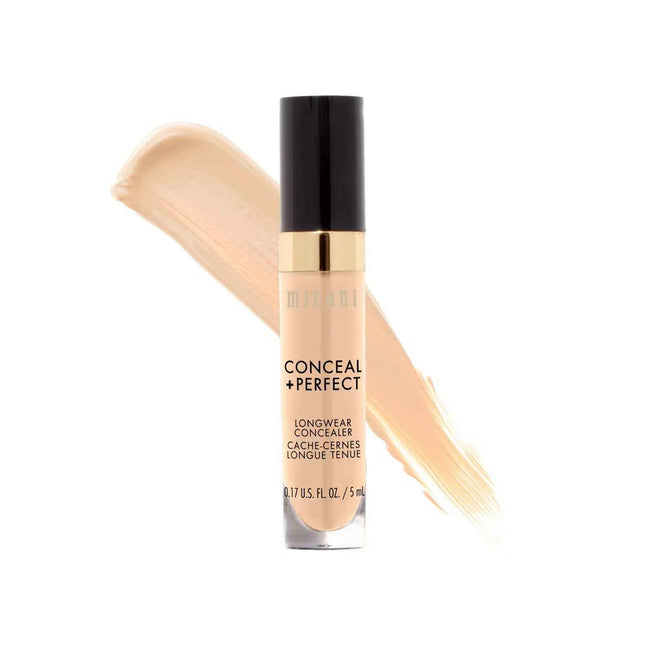 Milani Conceal + Perfect Long Wearing – Cream Concealer for Women, 120, Light Vanilla, 5 g