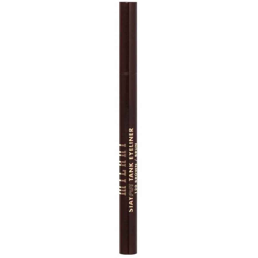 Milani Stay Put Tank Waterproof – Liquid Eyeliner for Women, 120, Brown, 0.55 ml