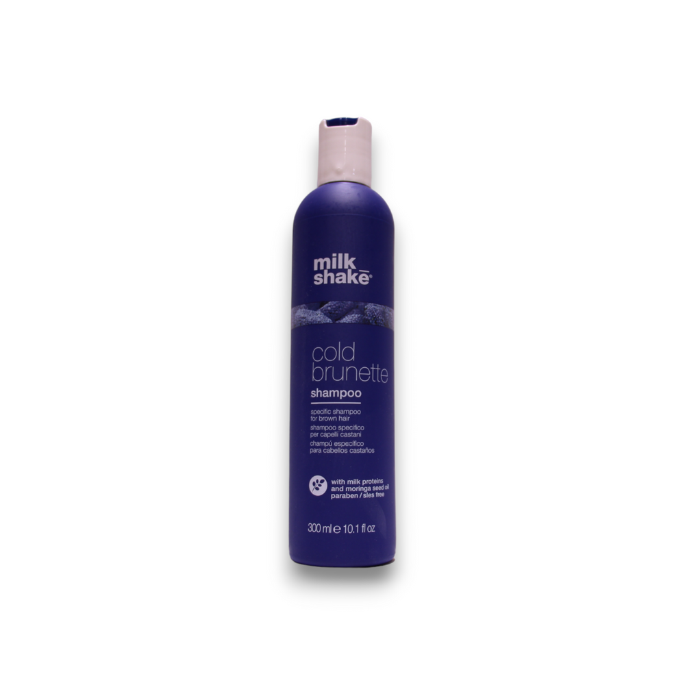 Milk Shake Cold Brunette Moringa Oil – Hair Shampoo for Women, Remove Warm Tones – Red/Orange, 300 ml