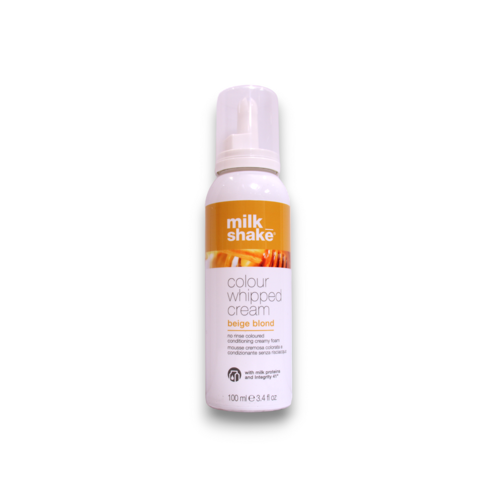 Milk Shake Colour Whipped Cream Organic Fruit Extracts – Hair Colour Leave-In Mousse for Women, Beige Blond, 100 ml