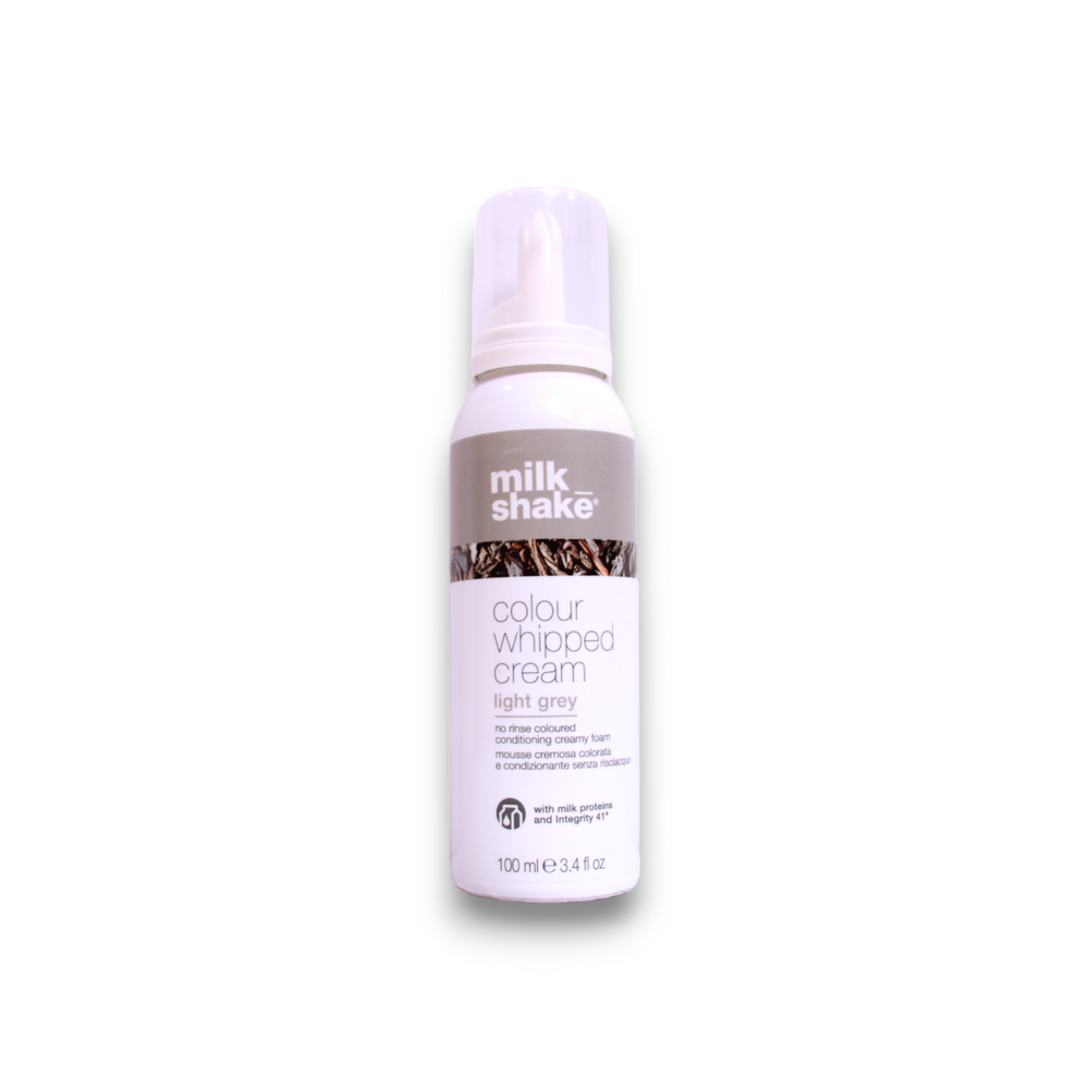 Milk Shake Colour Whipped Cream Organic Fruit Extracts – Hair Colour Leave-In Mousse for Women, Light Grey, 100 ml