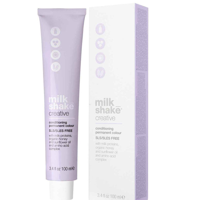 Milk Shake Creative SLS/SLES-Free – Permanent Hair Dye for Women, 8.018NA Natural Ash Light Blond, 100 ml