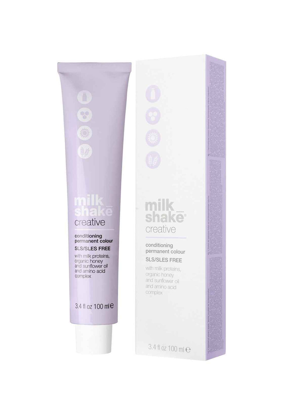 Milk Shake Creative SLS/SLES-Free – Permanent Hair Dye for Women, 8.018NA Natural Ash Light Blond, 100 ml