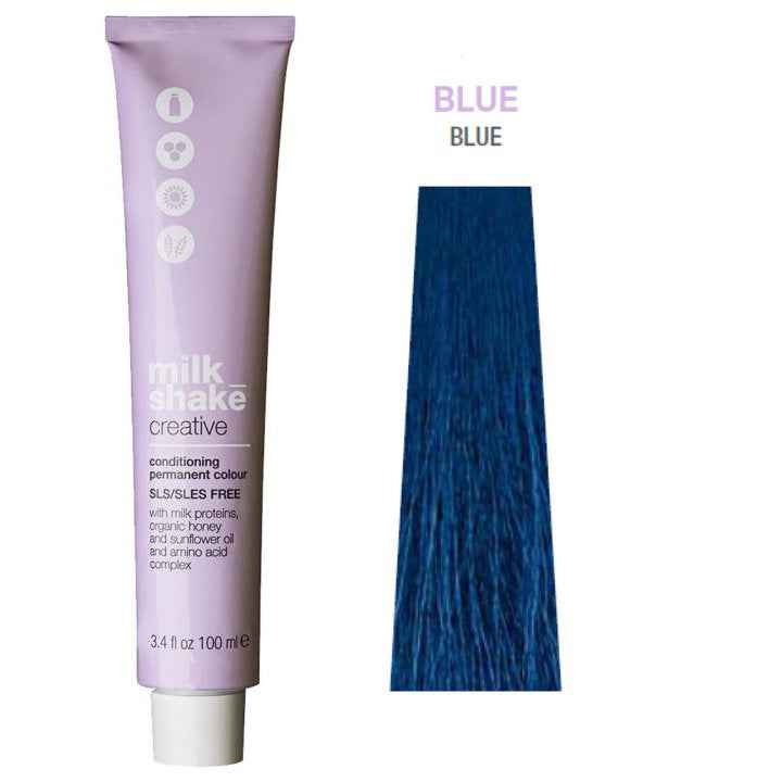 Milk Shake Creative SLS/SLES-Free – Permanent Hair Dye for Women, .1.A Blue, 100 ml