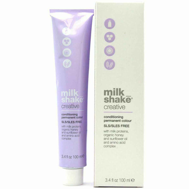 Milk Shake Creative SLS/SLES-Free – Permanent Hair Dye for Women, 7.6667RRR Fire Red Medium Blonde, 100 ml
