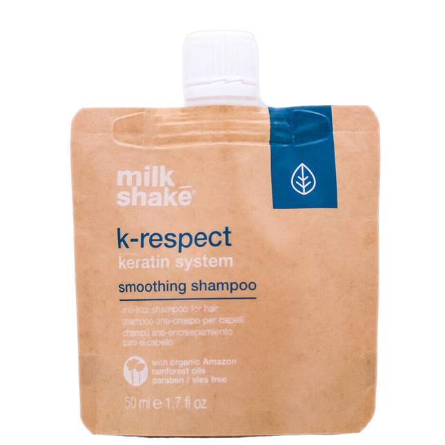 Milk Shake K-Respect Keratin – Hair Shampoo for Women, For Smoothening, 50 ml