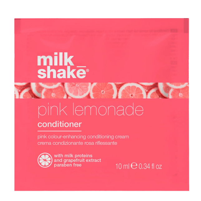 Milk Shake Pink Lemonade Milk Proteins – Hair Colour Conditioner for Women, Pink, Colouring, 10 ml Sample