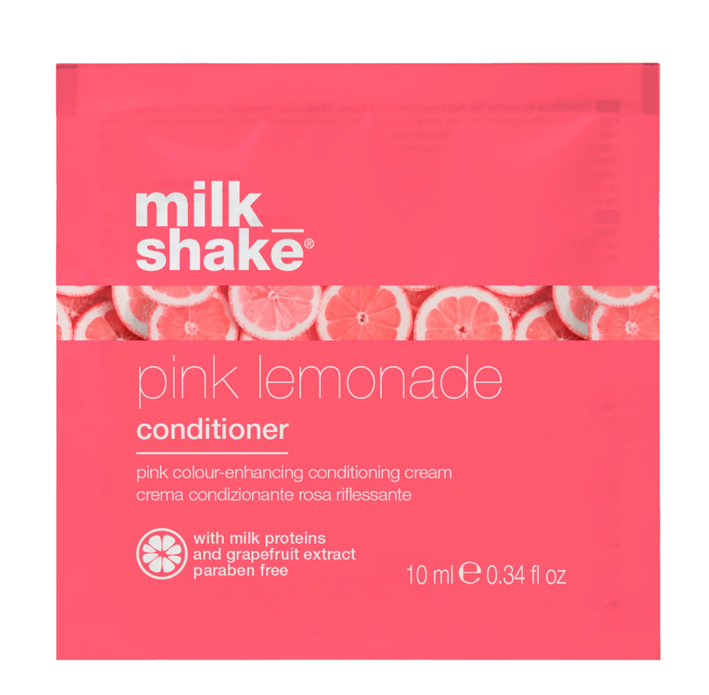 Milk Shake Pink Lemonade Milk Proteins – Hair Colour Conditioner for Women, Pink, Colouring, 10 ml Sample