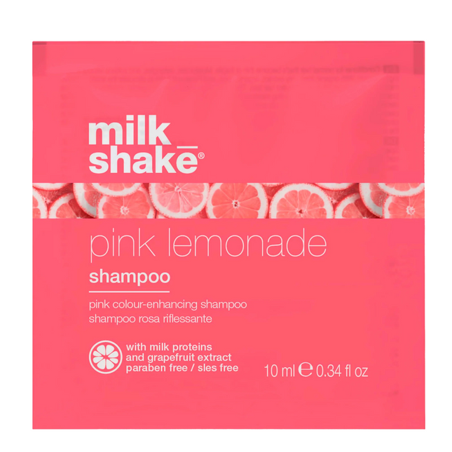 Milk Shake Pink Lemonade Milk Proteins – Hair Colour Shampoo for Women, For Blonde Hair, Pink, 10 ml