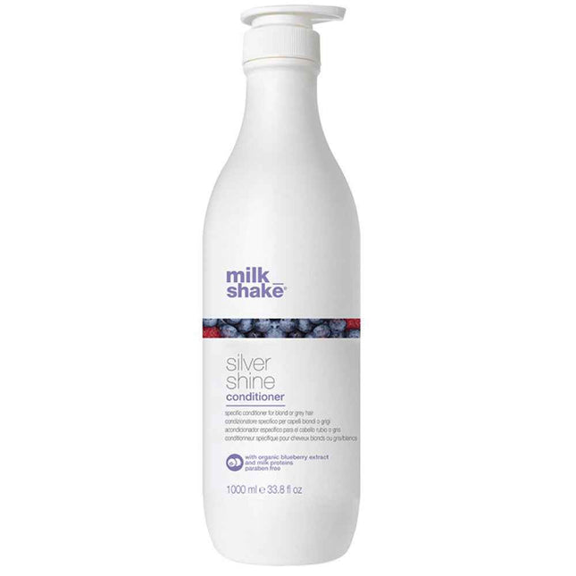 Milk Shake Silver Shine Paraben-Free – Hair Conditioner for Women, For Neutralisation Of Yellow Tones, 1000 ml