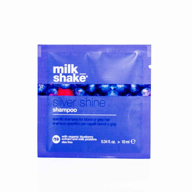 Milk Shake Silver Shine – Hair Shampoo for Women, For Neutralisation Of Yellow Tones, 10 ml