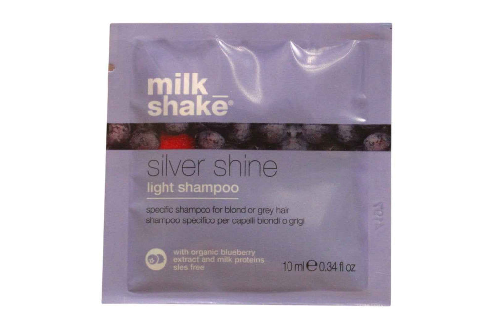 Milk Shake Silver Shine Light Sulfates-Free – Hair Shampoo for Women, For Neutralisation Of Yellow Tones, 10 ml