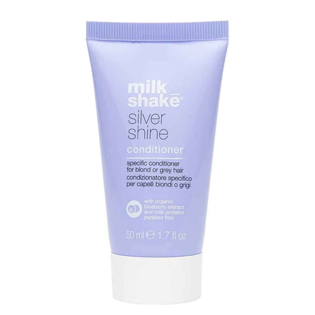Milk Shake Silver Shine Paraben-Free – Hair Conditioner for Women, For Neutralisation Of Yellow Tones, 50 ml