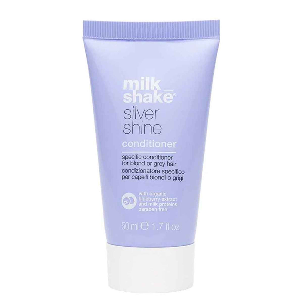 Milk Shake Silver Shine Paraben-Free – Hair Conditioner for Women, For Neutralisation Of Yellow Tones, 50 ml