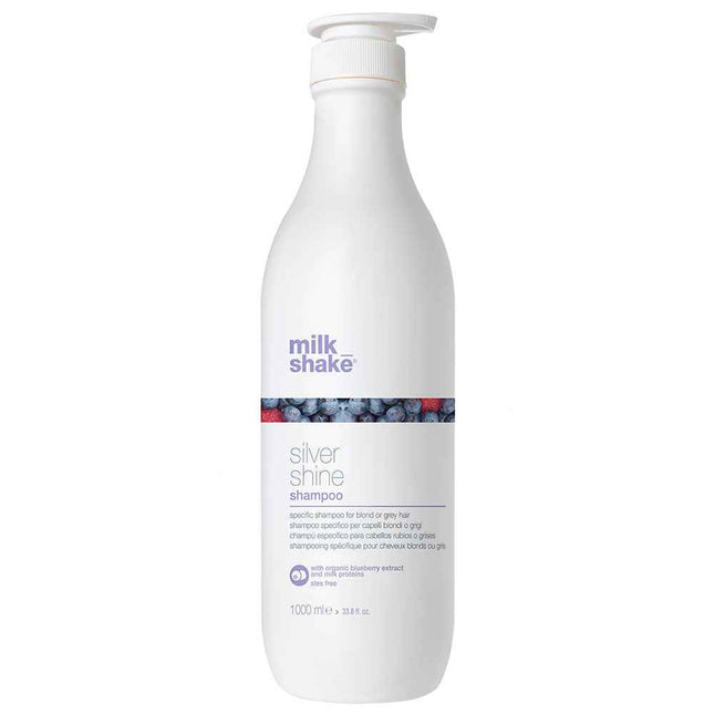 Milk Shake Silver Shine Sulfates-Free – Hair Shampoo for Women, For Neutralisation Of Yellow Tones, 1000 ml