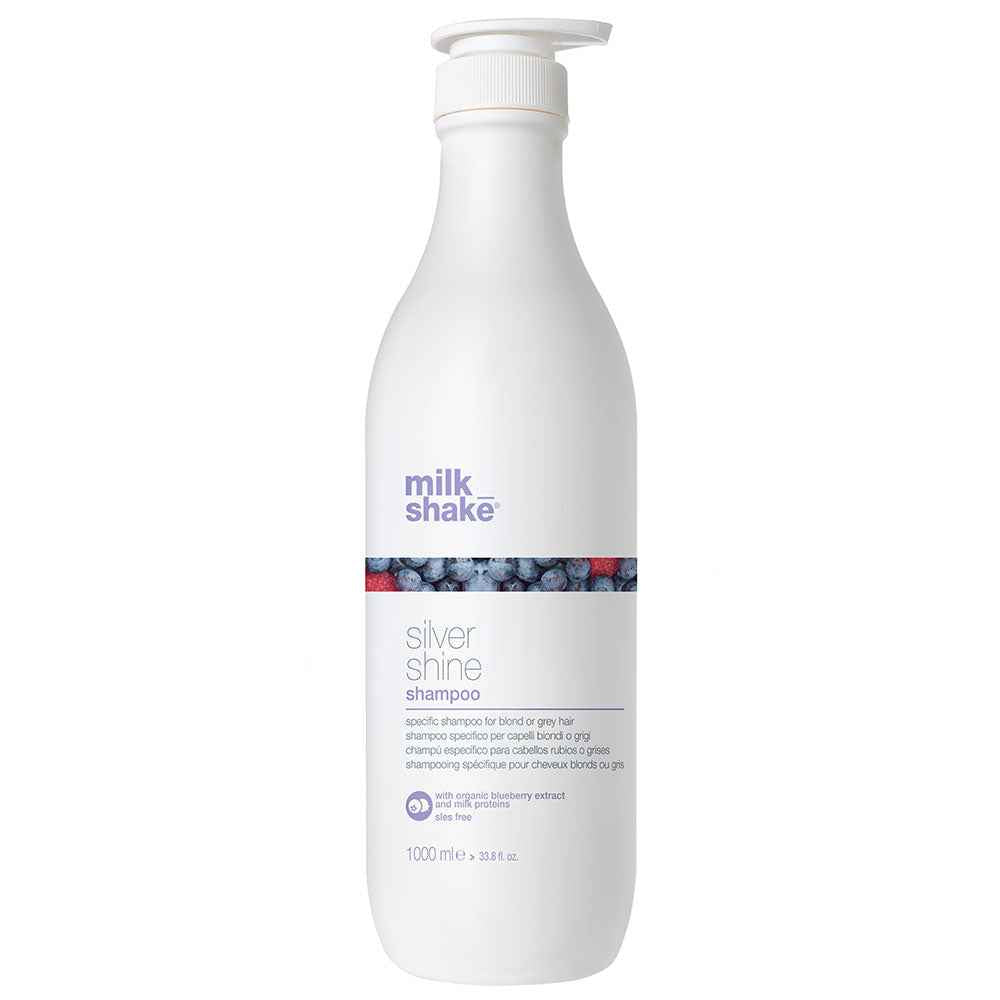 Milk Shake Silver Shine Sulfates-Free – Hair Shampoo for Women, For Neutralisation Of Yellow Tones, 1000 ml