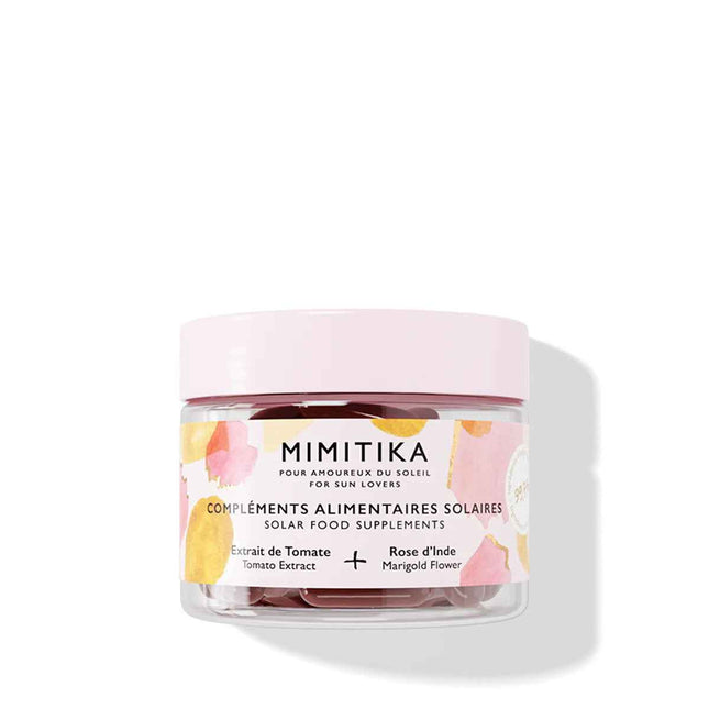 Mimitika Solar Food Extrait De Tomate & Rose D'Inde Sun Protection Day – Supplements for Women, 25 g