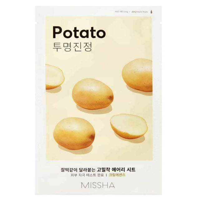 Missha Airy Fit Potato – Sheet Mask for Women, For Face, 19 g