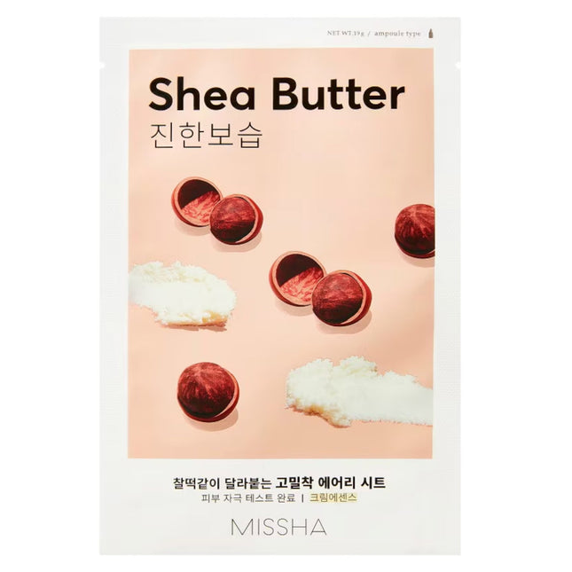 Missha Airy Fit Shea Butter Hydration – Sheet Mask for Women, For Face, 19 g