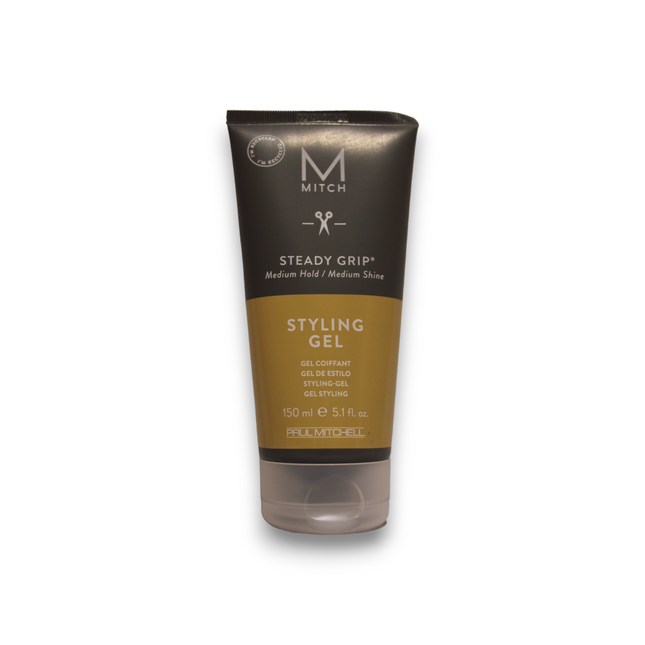 Mitch by Paul Mitchell Styling Steady Grip Paraben-Free – Hair Styling Gel for Men, Natural Shine, Firm Hold, 150 ml