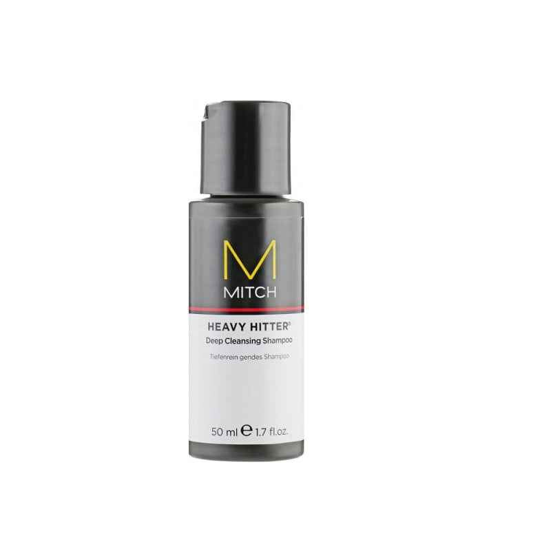 Mitch by Paul Mitchell Hair Care Heavy Hitter Paraben-Free – Hair Shampoo for Men, Deep Cleansing, 50 ml