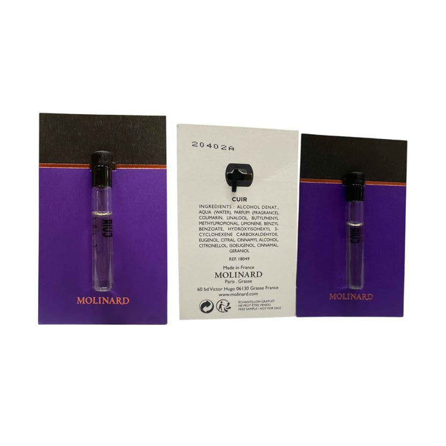 Molinard Les Elements Collection - Cuir – Eau de Parfum for Women, 1 ml Vial