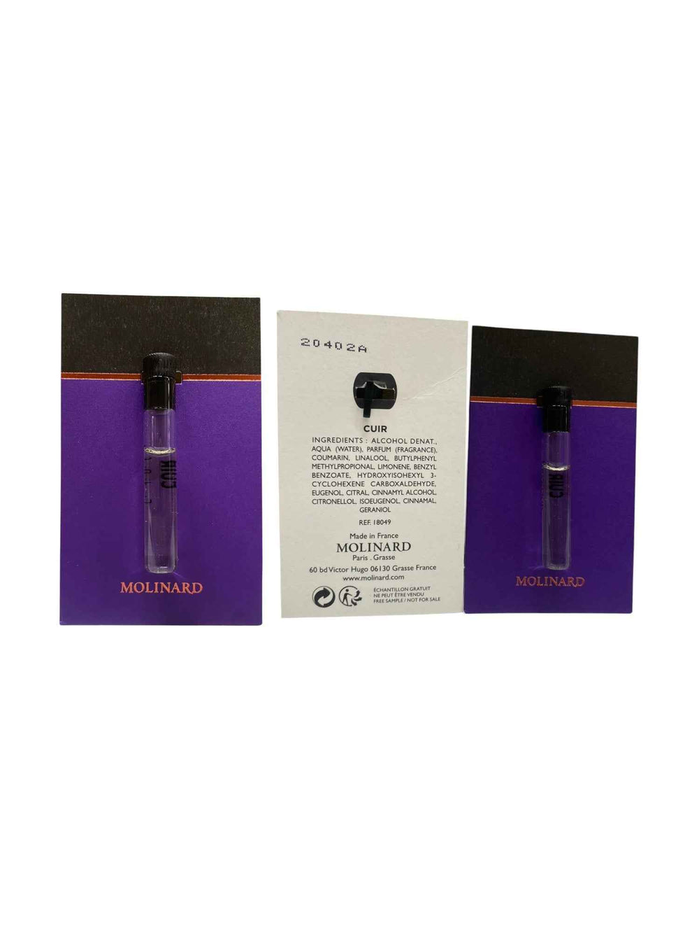 Molinard Les Elements Collection - Cuir – Eau de Parfum for Women, 1 ml Vial