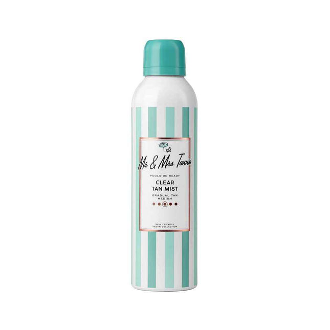 Mr & Mrs Tannie Clear Tan Mist Bronzing – Self-Tanning Spray Unisex, 200 ml