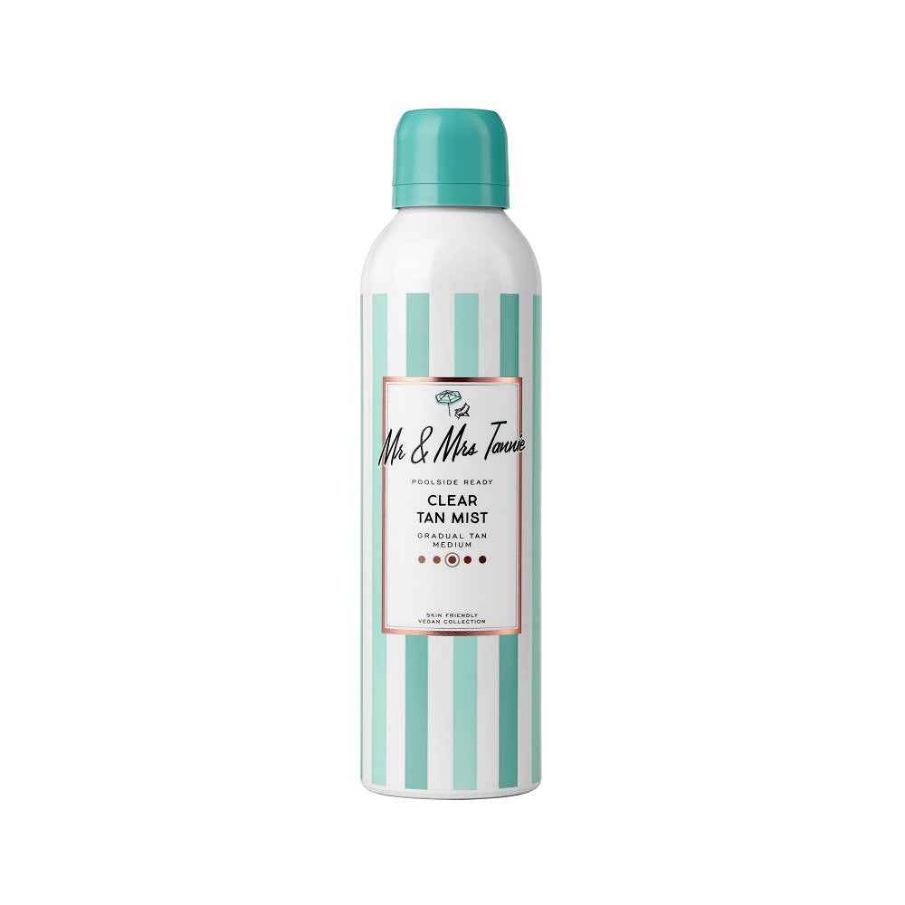 Mr & Mrs Tannie Clear Tan Mist Bronzing – Self-Tanning Spray Unisex, 200 ml