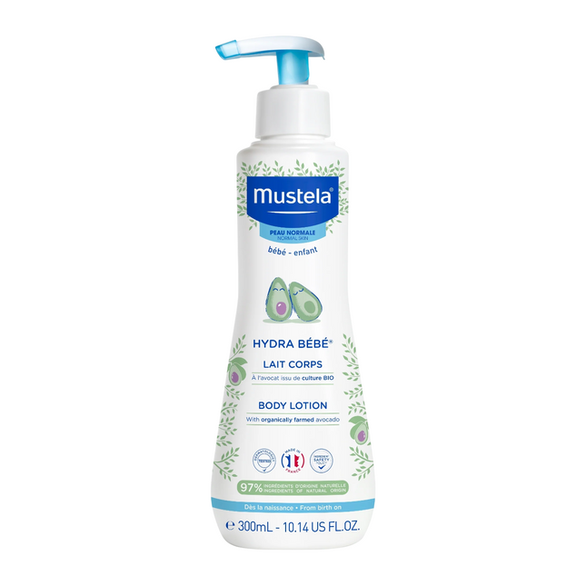 Mustela Hydra Bebe Avocado Hydrates – Body Lotion for Children, Body, 300 ml