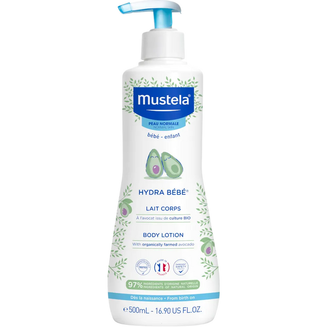 Mustela Hydra Bebe Avocado Hydrates – Body Lotion for Children, Body, 500 ml