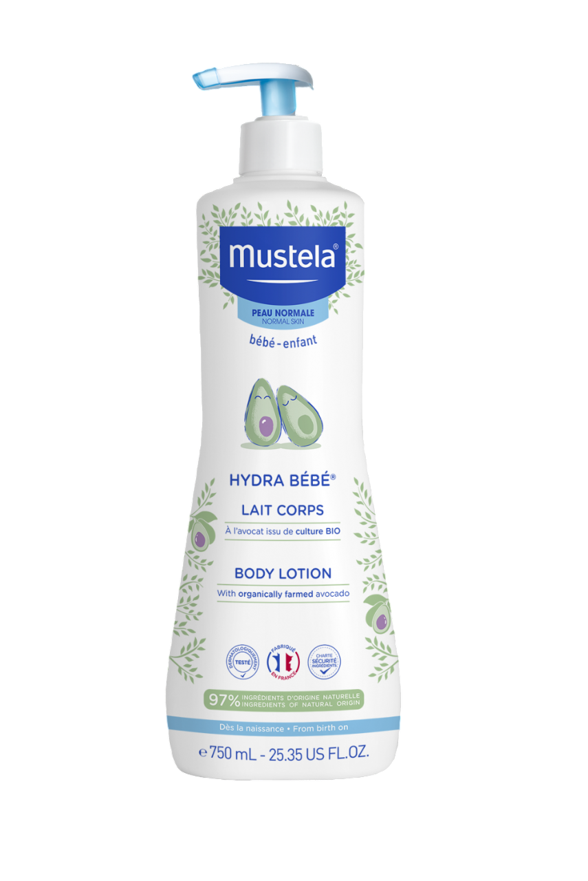 Mustela Hydra Bebe Avocado Hydrates – Body Lotion for Children, Body, 750 ml