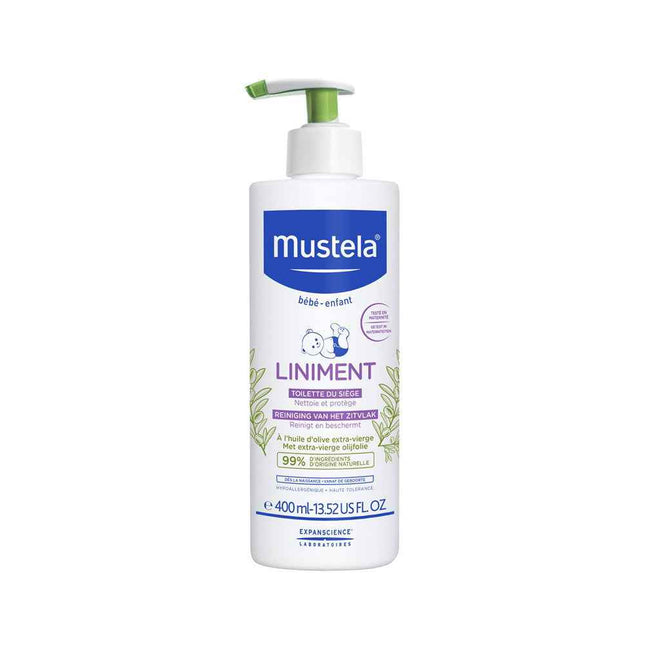 Mustela Liniment Cleansing Hydrating – Body Lotion for Children, Diaper Area, 400 ml