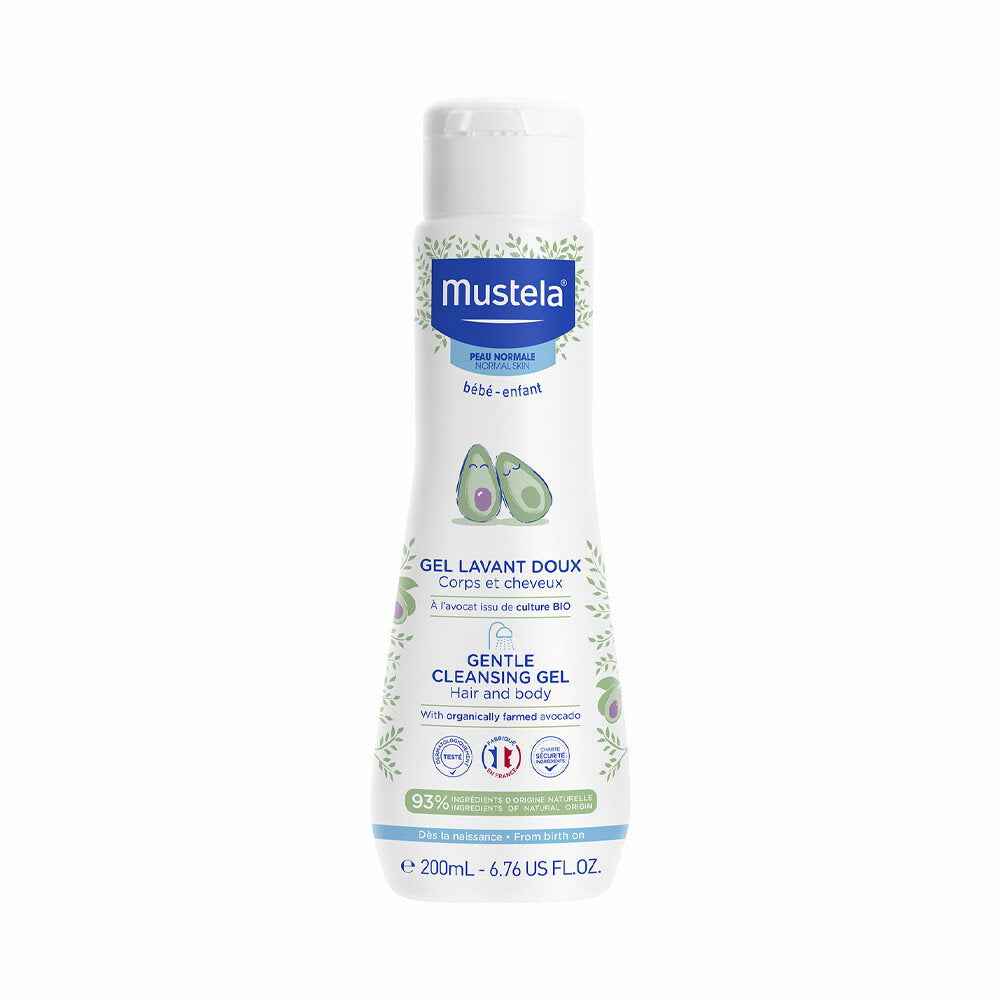 Mustela Avocado Gentle Cleansing – Cleansing Gel for Children, For Face & Hair, 200 ml