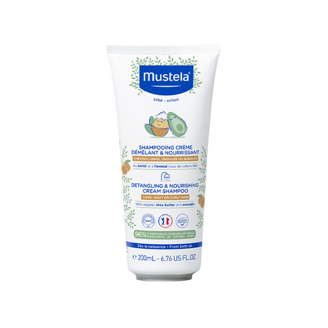 Mustela Shea Butter & Avocado – Hair Shampoo for Children, Detangling & Smoothing, 200 ml