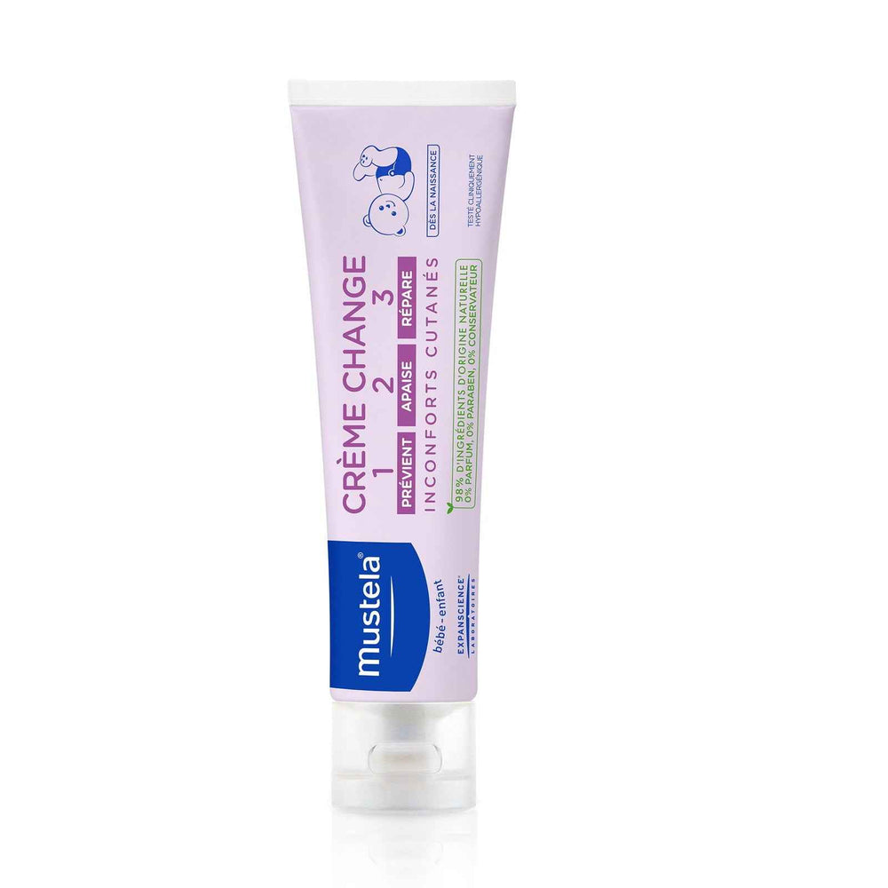 Mustela Vitamin Barrier 123 Protects & Hydrates – Body Cream for Children, Diaper Area, 50 ml