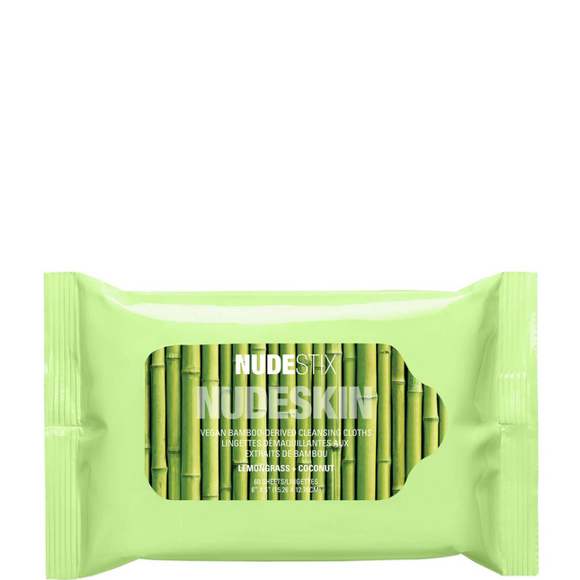 Nudestix Nudeskin Vegan Bamboo – Makeup Remover Wipes for Women, Tester